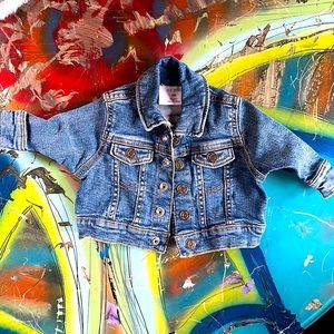 Okie Dokie Newborn Denim Jean Jacket (Like New Used Condition